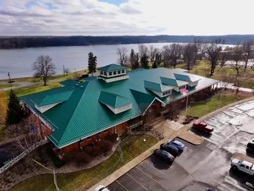 Commercial roof inspection documented in Fortville